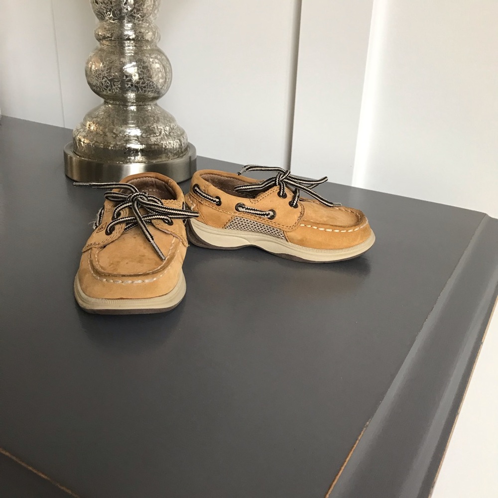 Sperry Intrepid Boat Shoes, sz7 baby/toddler boys